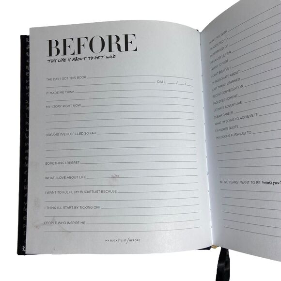 Travel Planner Hardcover Journal Book Axel & Ash My Bucket List Fill-In Dreams - Picture 6 of 15